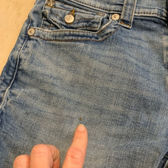 True Religion "Skinny Flap" Jeans - Size 30 - Red Orange SN Wash - Picture 13 of 14